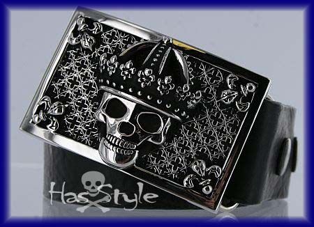 King Baby Studio Crowned Skull Buckle & removable belt  