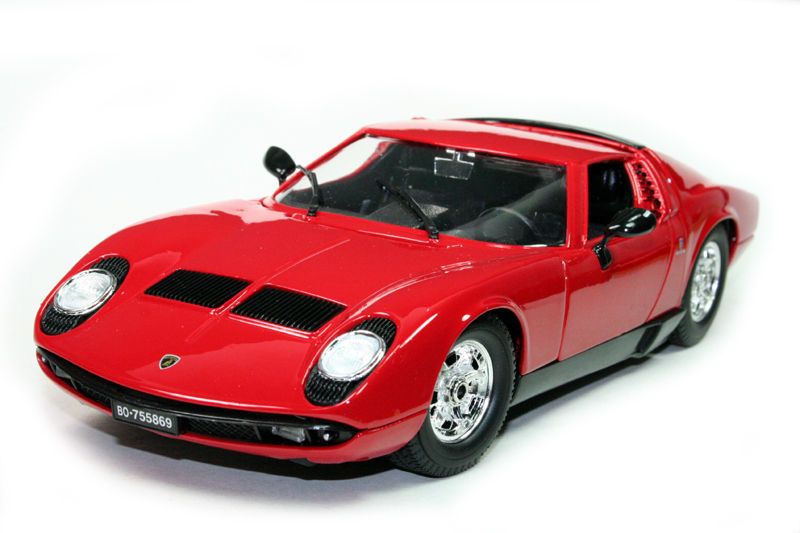 BBURAGO 1968 LAMBORGHINI MIURA 1/18 DIE CAST RED NEW  