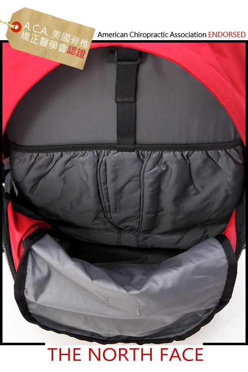 BN The North Face Hot Shot Laptop Backpack Red/Gray  