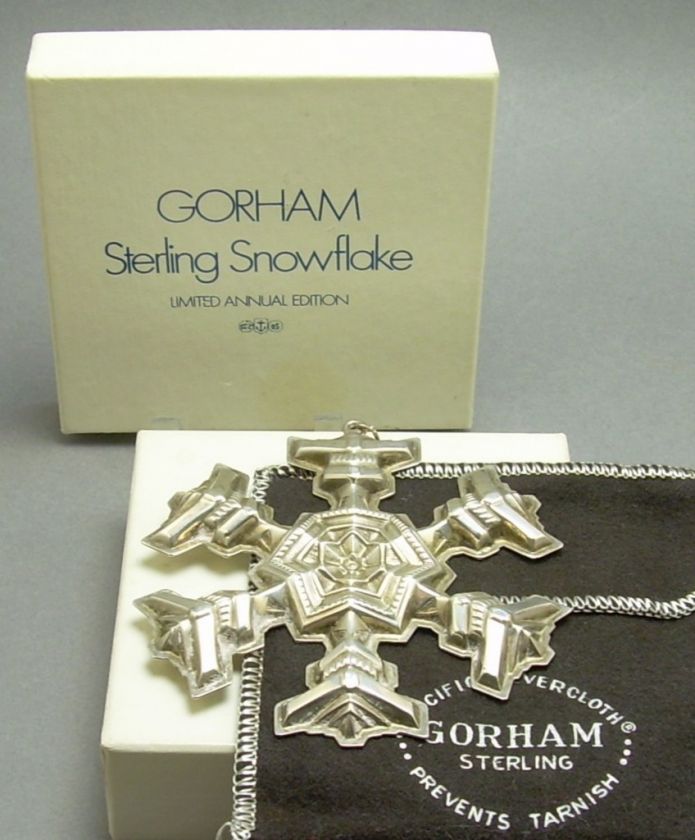 Gorham Sterling Silver Christmas Cross Ornament 1977  