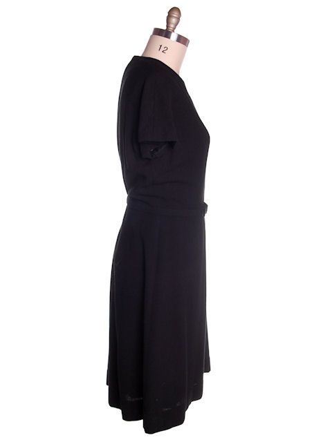 Vintage Black Wool Suit/Dress Branell Jones 1960s  