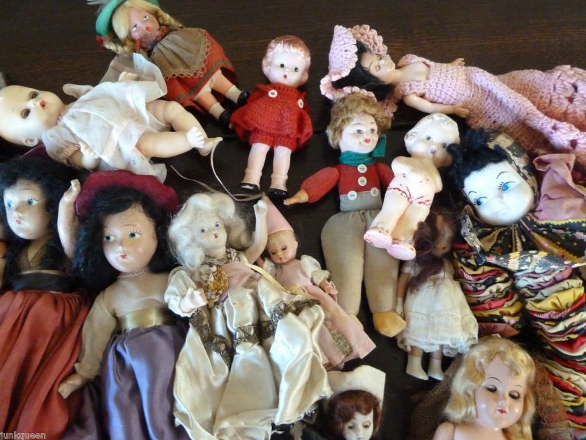 30+ VINTAGE DOLLS ALL DIFFERENT BRAND NAMES  