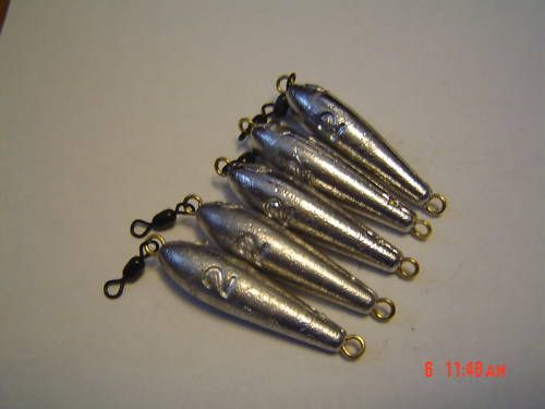 Trolling sinkers, 2 oz each, fishing weights  