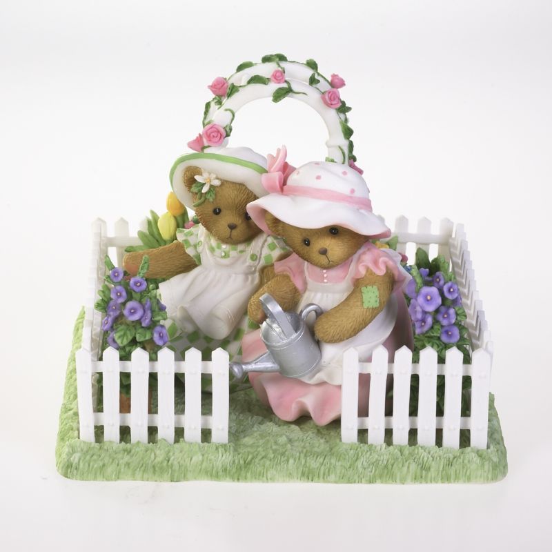 CHERISHED TEDDIES Bear Figurine 4016841 FRIENDS IN THE GARDEN  