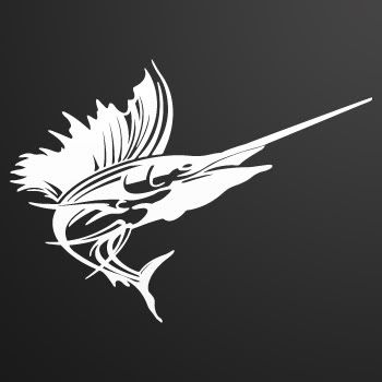 Sailfish Decal Sticker Marlin Fishing lures XRXX6  