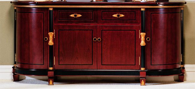 Rosewood Baroque Credenza Sideboard  