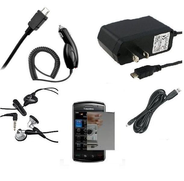 PC FULL ACCESSORY KIT BUNDLE 4 BLACKBERRY STORM2 9550  