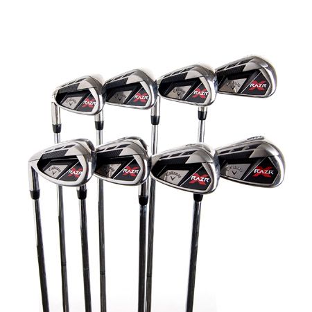 Callaway RAZR X Iron Set 5 PW,AW,SW R Flex Steel LH  