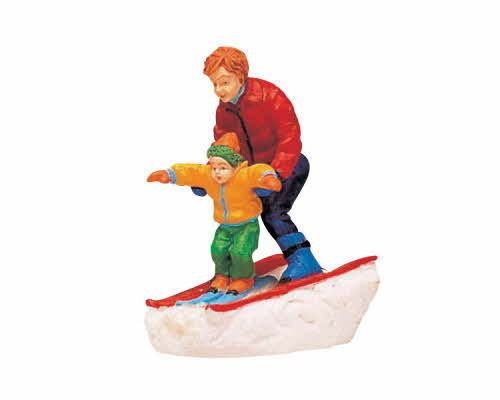 Lemax Village Collection Father & Son Skiing # 62169  