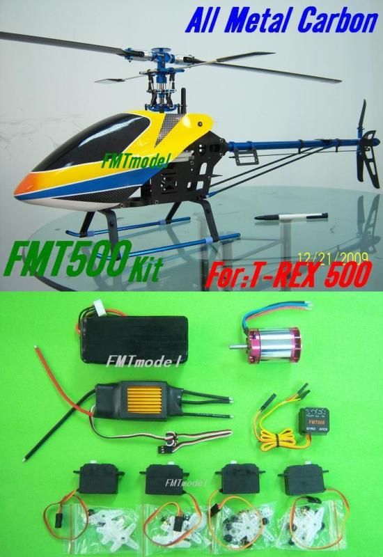 500CF A1 Metal 3D Heli ARF/RTF For TREX T REX 500 CF GF  