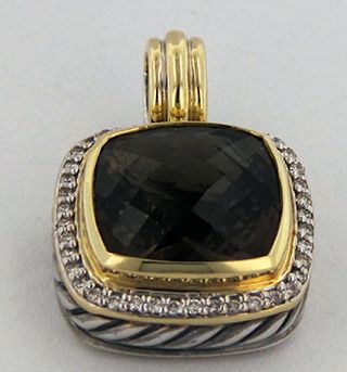 David Yurman Albion Collection Smokey Quartz Enhancer  