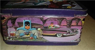   AND ROBIN METAL LUNCHBOX ALADDIN INDUSTRIES ADAM WEST RARE  