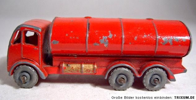 Matchbox RW No.11B Tanker rare gold trim metal wheels  