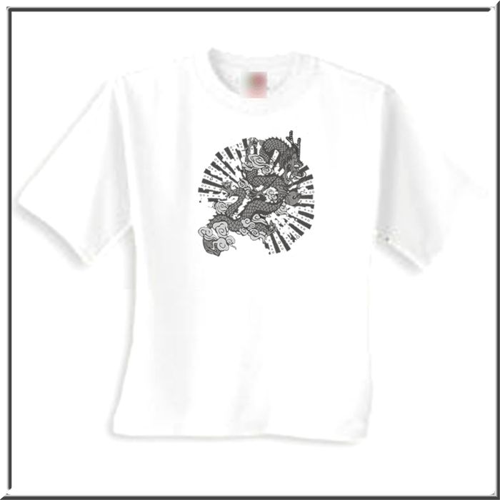 Asian Chinese Janpanese Rhinestone Dragon Serpent T Shirt S,M,L,XL,2X 