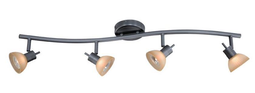 NEW 4 LIGHT TRACK SPOT COMO LAMP BRONZE LIGHTING  