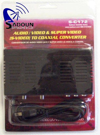 172 Video Audio S Video to RF Converter Modulator NEW  