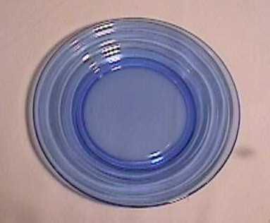 Moderntone Depression Glass Salad PLate Cobalt Blue 7  