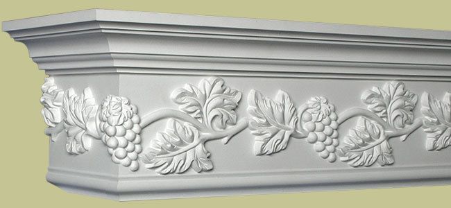 Vineyard Motif Molding   Crown Moulding Frieze  