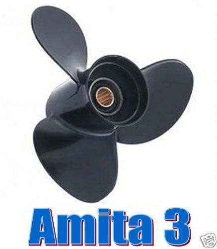 Yamaha Outboard Propeller 6hp   8hp Amita 3 Blade Aluminum  