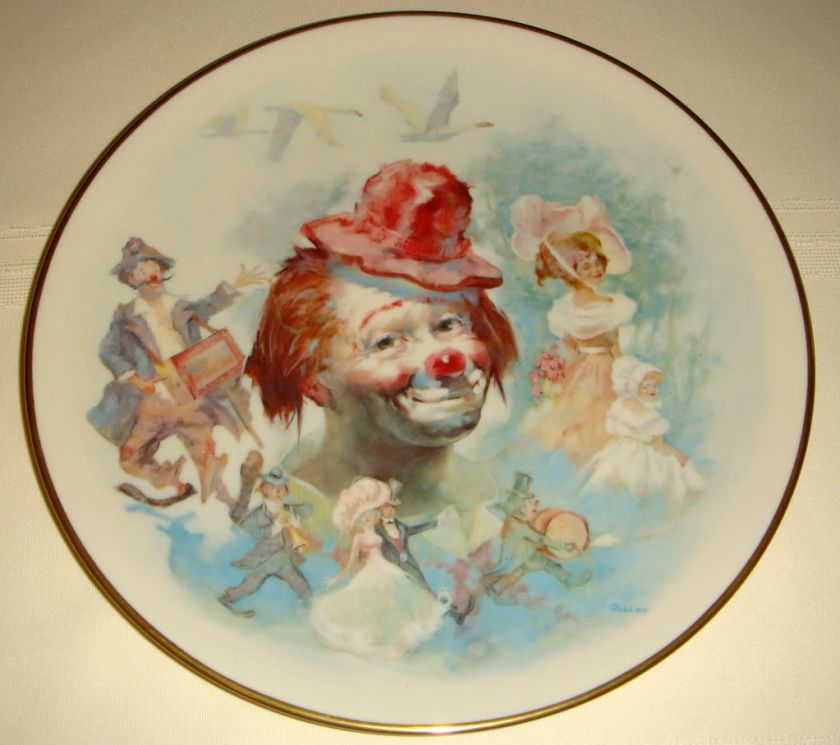 JULIAN RITTER 4 Seasons Clown SPRING China Plate MIB  