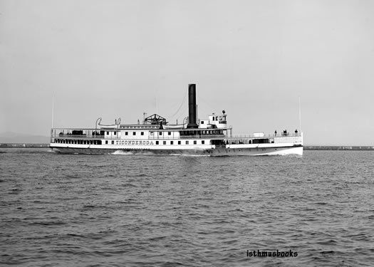 Steamer Ticonderoga Steamboat Lake Champlain NY  