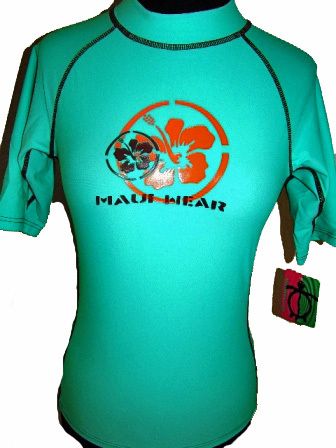 MAUI WEAR RASH GUARD IMPORTED LYCRA, KIDS AND TEENS  