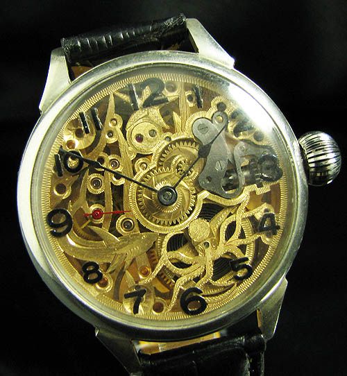 OMEGA ART DECO SKELETON Antique 1936 Watch  