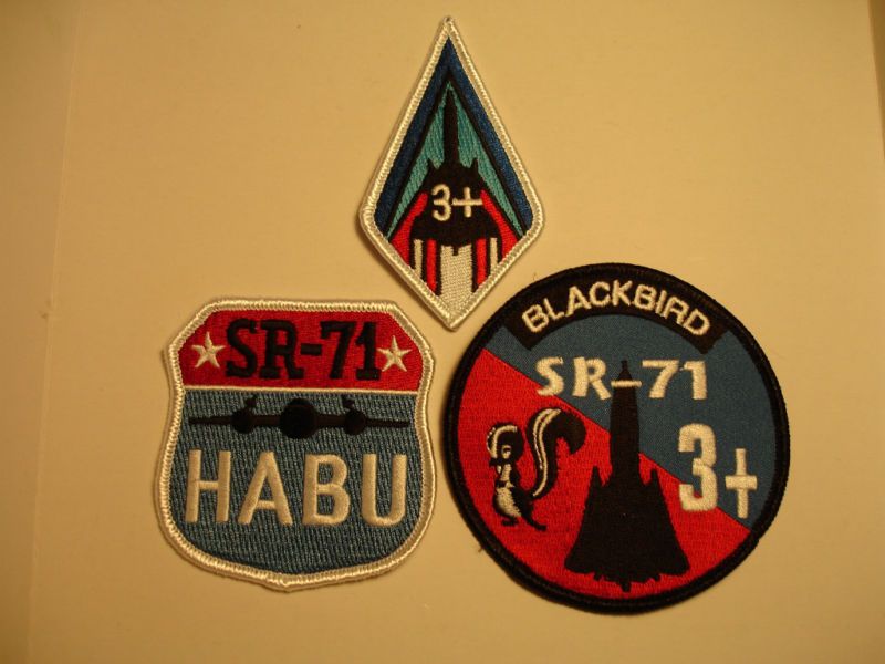 Three US Air Force Lockheed SR 71 Blackbird Patches  