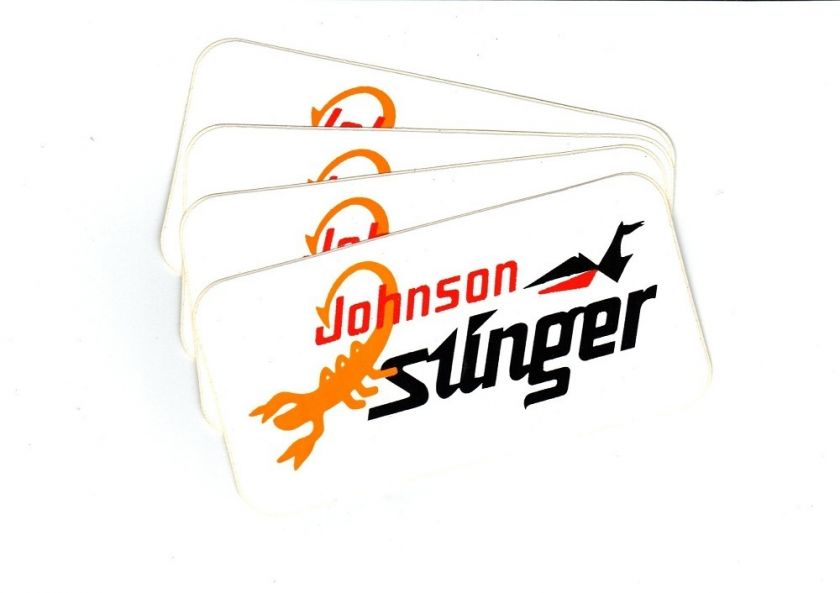 VINTAGE JOHNSON STINGER SNOWMOBILE STICKER/DECAL  
