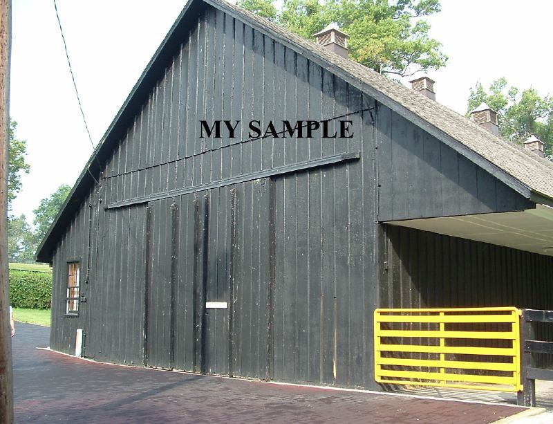 SECRETARIAT CLAIBORNE FARM BREEDING BARN HORSE PHOTO  