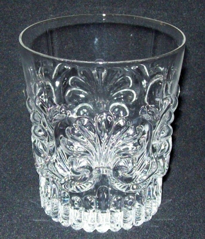 PILGRIM GLASS ADAMS CLEAR OLD FASHIONED TUMBLER   8 oz.  