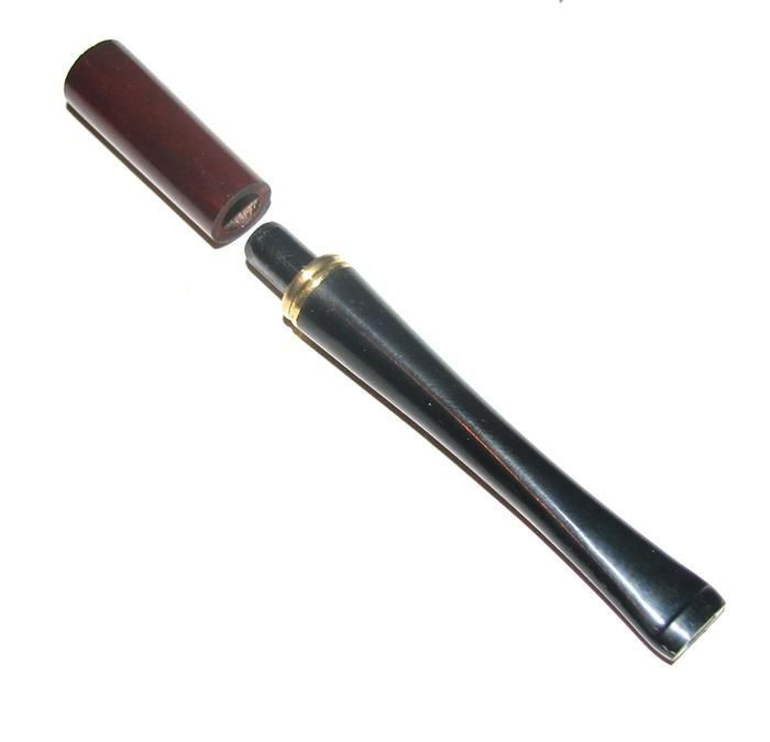 Black Wood Elegant Short CIGARETTE HOLDER Regular  