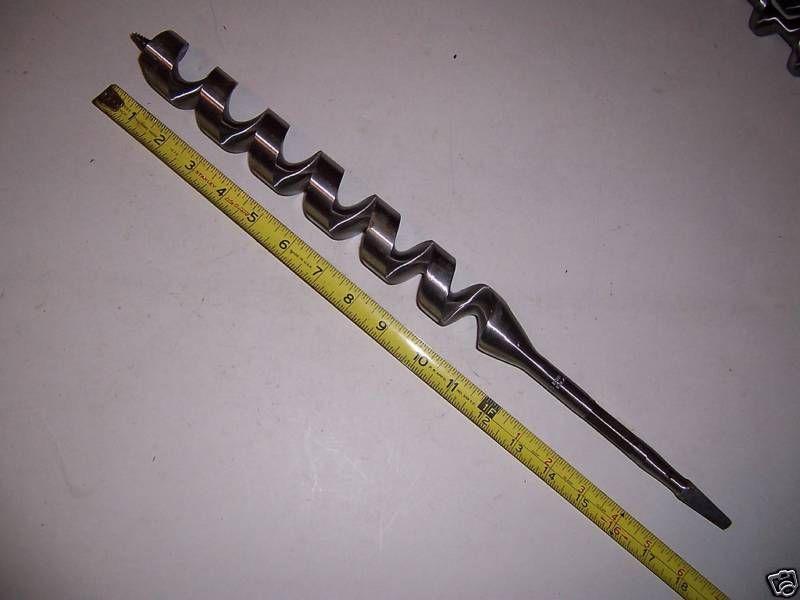 18 SHIPS AUGER BIT BRACE&HEX END 1/2 IRWIN  