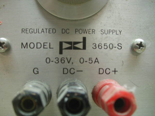 Power Designs 3650 S Bench Power Supply 0 36V 0 5A  