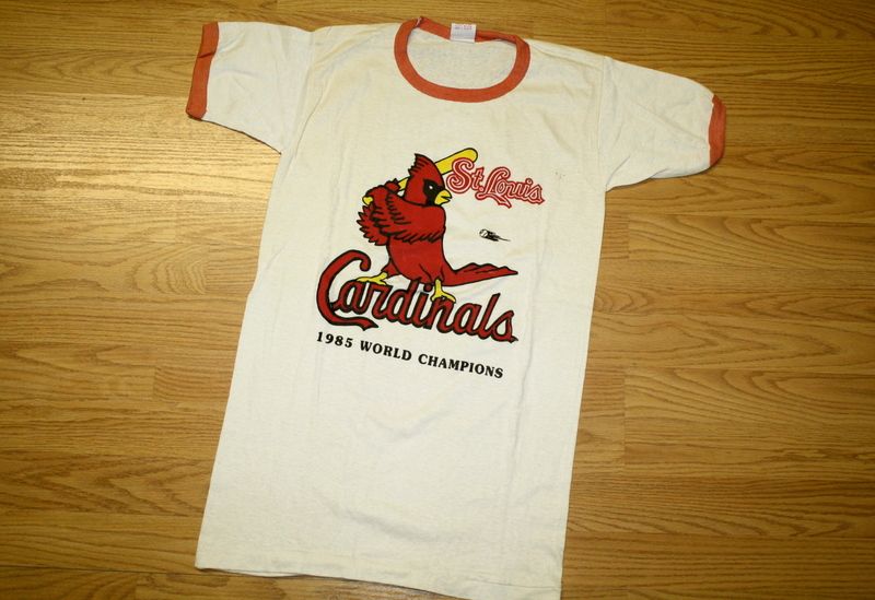 Vintage St Louis Cardinals T Shirt M 1985 Pujols MLB  