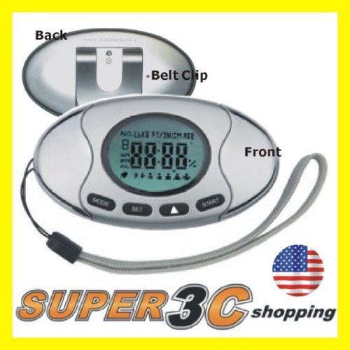 Digital Walking Pedometer with Body Fat BMI Analyzer  