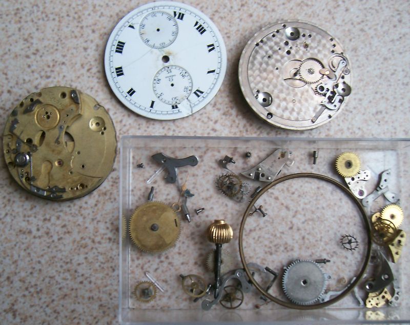 VINTAGE P. WATCH MOVEMENT CHRONOGRAPH OMEGA DISASSEMBLY  