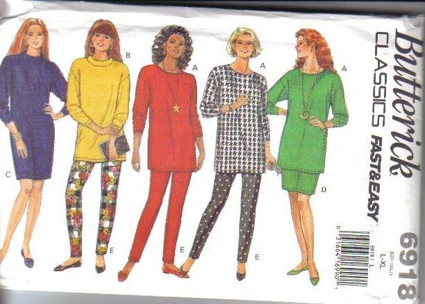 OOP Butterick Sewing Pattern Misses Size 16 18 20 22 w Plus Size Full 