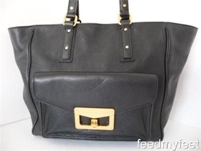 Marc by Marc Jacobs Bianca Hayley Black Gold Shoulder Bag Tote Handbag 