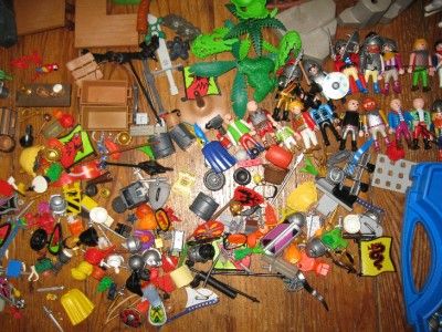 PLAYMOBIL CASTLE PIRATE CHEST SHIP HUGE LOT  