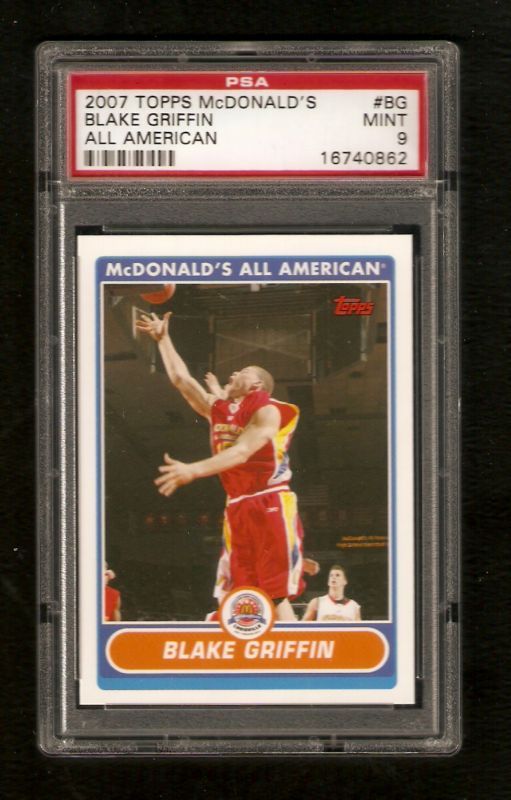 2007 TOPPS MCDONALDS BLAKE GRIFFIN ROOKIE PSA MINT RARE  