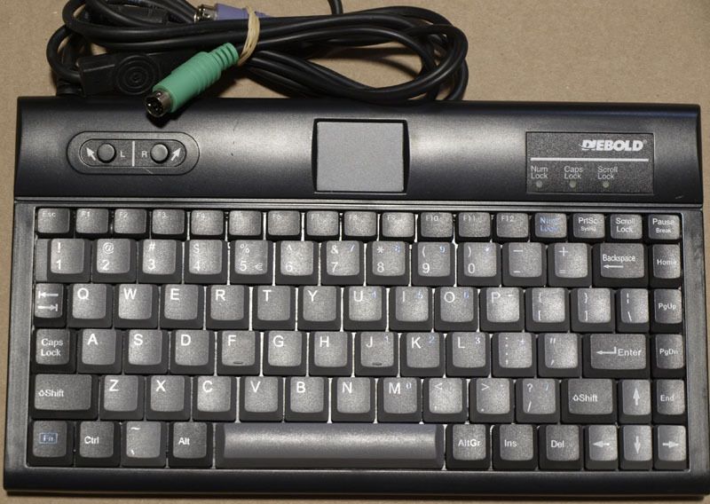 DIEBOLD OPTEVA SERVICE KEYBOARD PN 49 211481 000A  