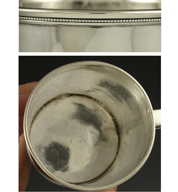 1849 CHARLESTOWN SOUTH CAROLINA COIN SILVER CUP/MUG  