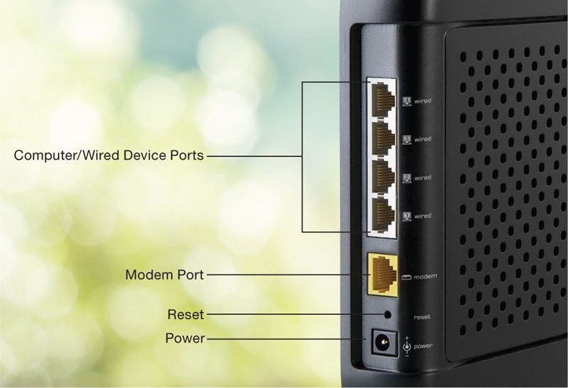 The router also includes four wired Ethernet ports. View larger .