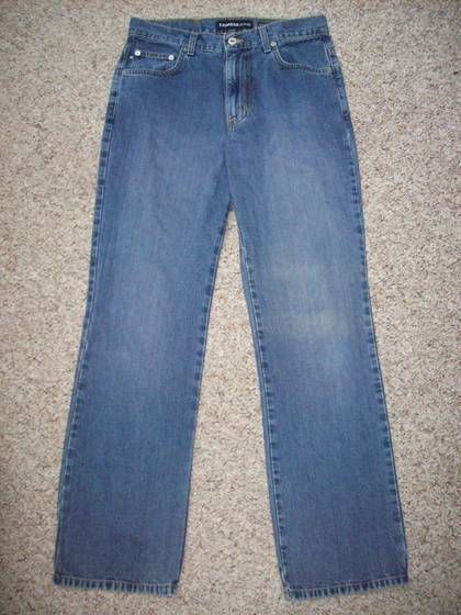 Express Boot Cut Classic Mid Rise Blue Jeans Size 5 6  