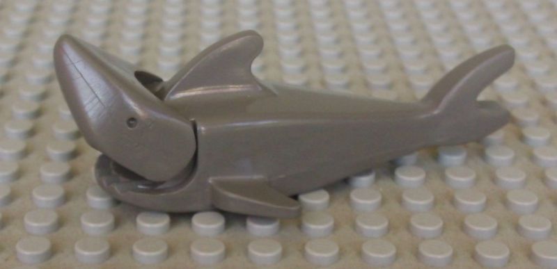 Lego Minifig Gray Shark Animal Figure Pirates Water Ocean Minifigure 