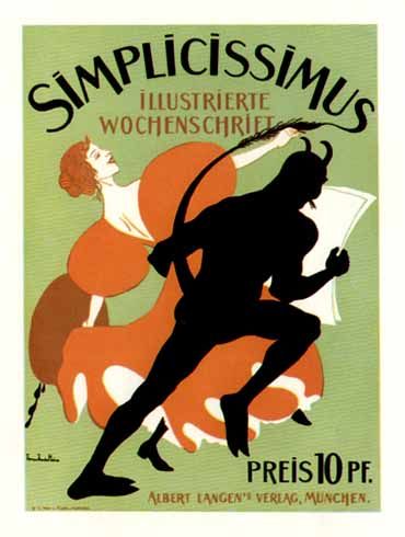 FRAMEABLE PRINT OF THOMAS HEINE SIMPLICISSIMUS POSTER  