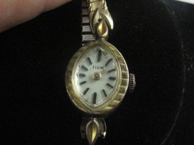 VINTAGE LADIES ELGIN 17J WRISTWATCH CALIBER 312 RUNS  