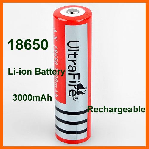 UltraFire 18650 3000mAh Rechargeable Battery 3.7V New  