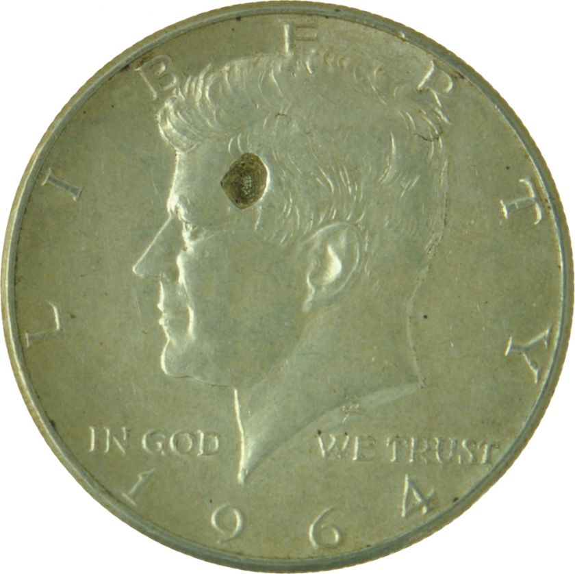 1964   JFK Shot in the head United States Kennedy Half Dollar Silver 